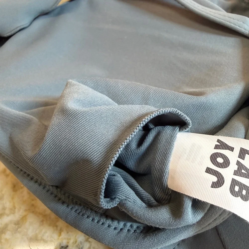 JoyLab Womens Small Sports Bra NWT Storm Blue Moisture Wicking Removable Pads